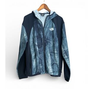 The North Face Men's Tekware Full Zip Abstract Blue Performance Jacket